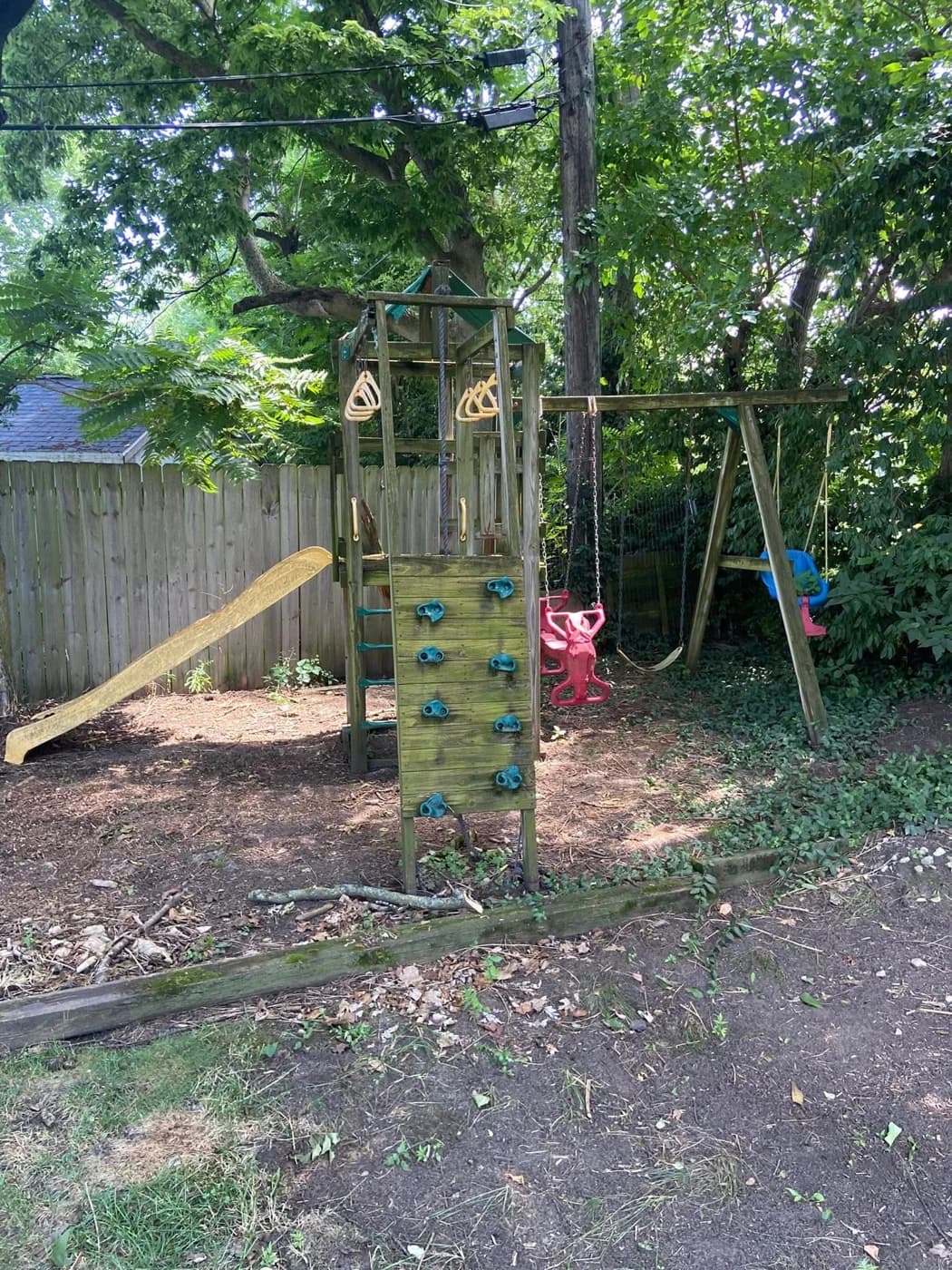 Playset removal job in the Toledo area