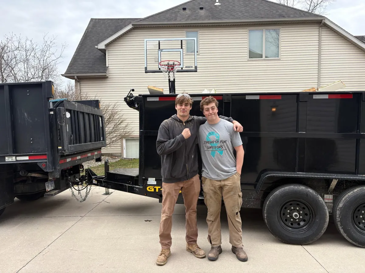 Power House crew clearing a residential property in Toledo, OH