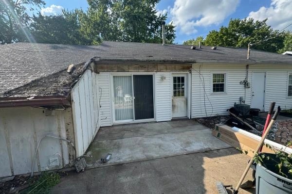 Cleared backyard after Power House shed removal in the Toledo, OH area